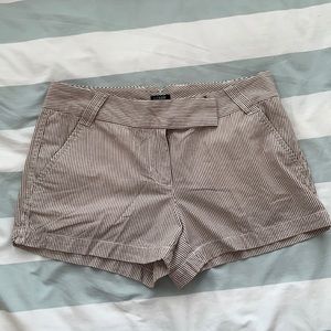 J.Crew Factory Light Brown & White Stripe Shorts